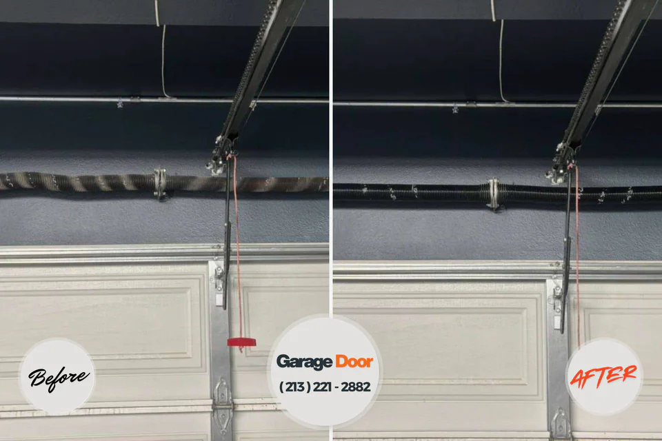 Before and after: garage door repair West Richland, WA